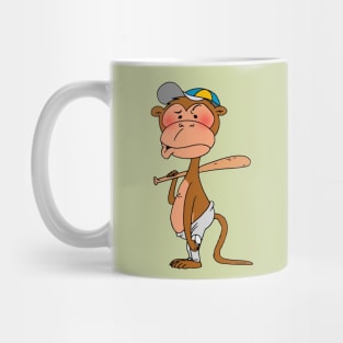 cool baseball monkey Mug